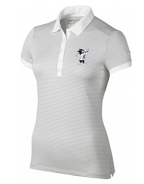 NIKE Women's Victory Mini Stripe Polo (White)