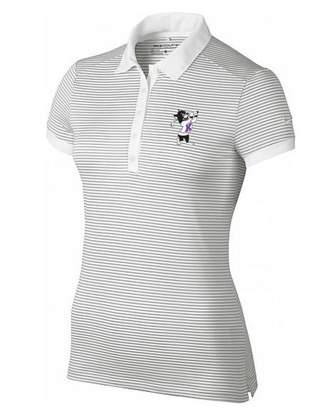 NIKE Women's Victory Mini Stripe Polo (White)