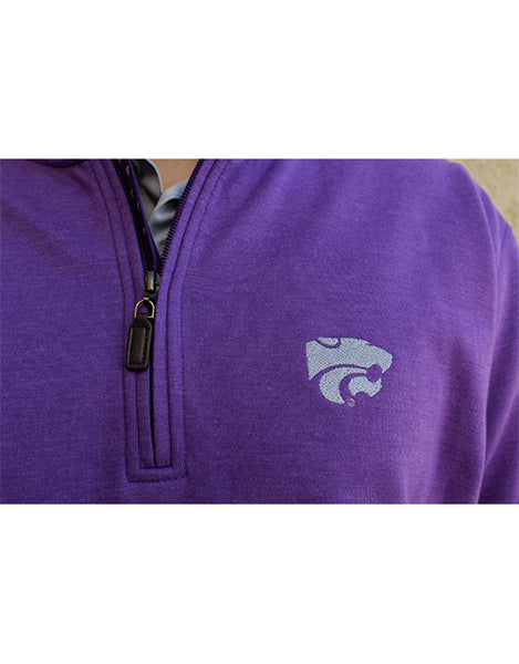 Powercat Blended Cotton Melange ¼ Zip (Purple)