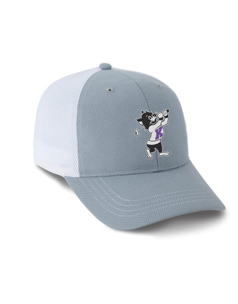 K-State Player Mesh Two-Tone Hat (Grey/White)
