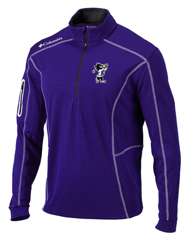K-State Columbia Omni-Wick Shotgun 1/4 Zip (Purple)