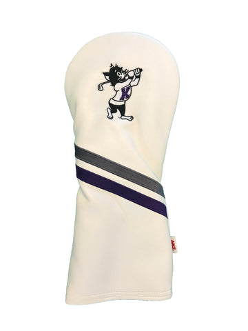 K-State 3 Wood Headcover  (White)